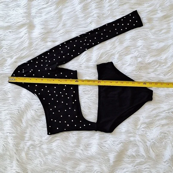 LF Emma & Sam Asymmetrical Rhinestone Bodysuit - Picture 12 of 14